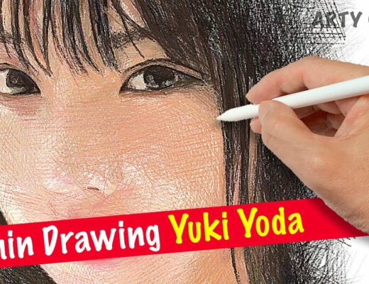 How to Draw "Yuki Yoda 与田祐希/乃木坂46" with Line drawing, Art tutorial, Woman painting | ArtyCoaty